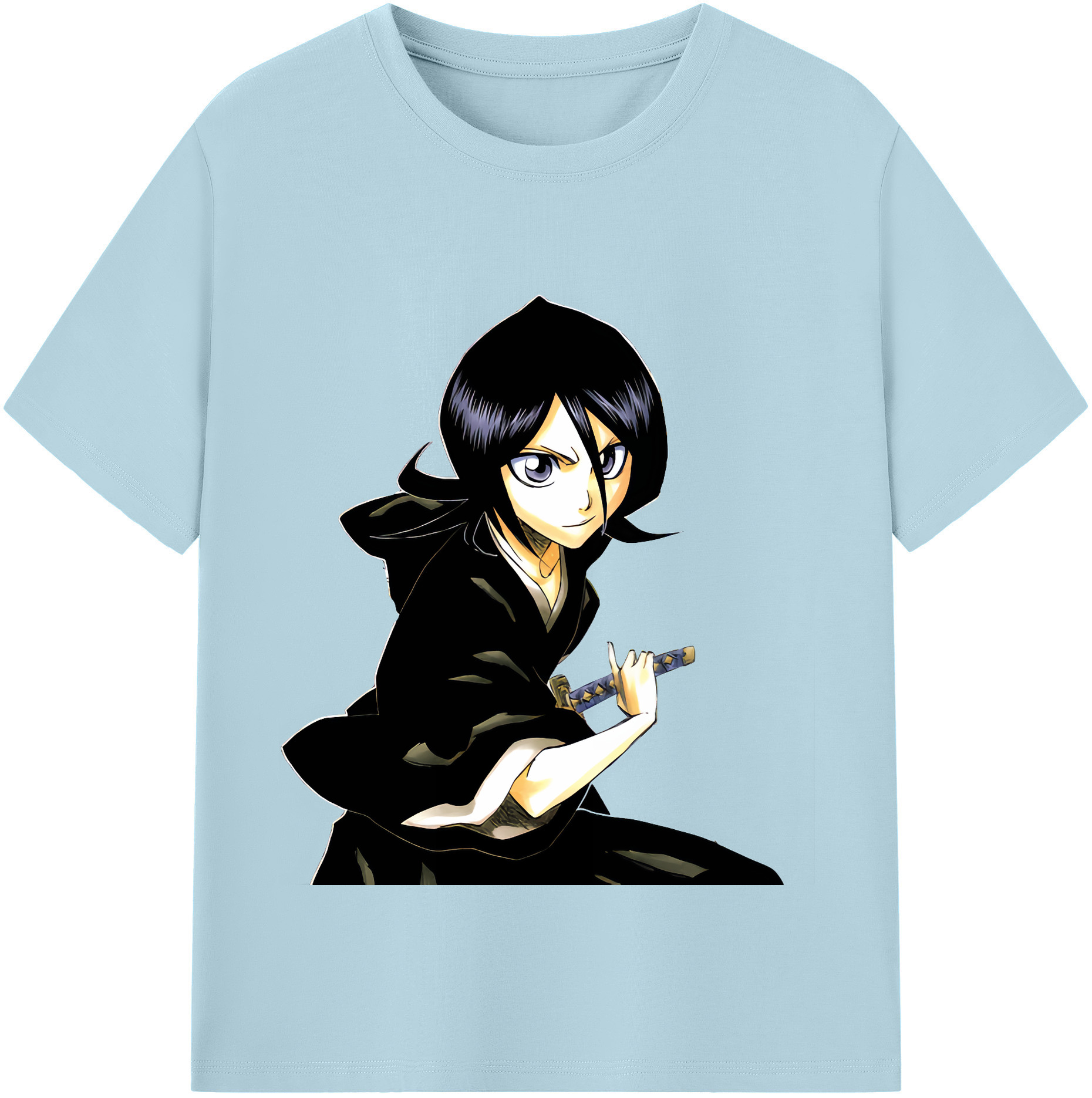 （画像用） ブリーチ 朽木ルキア BLEACH Kuchiki Rukia 綿100％半袖Tシャツ（フロントプリント）